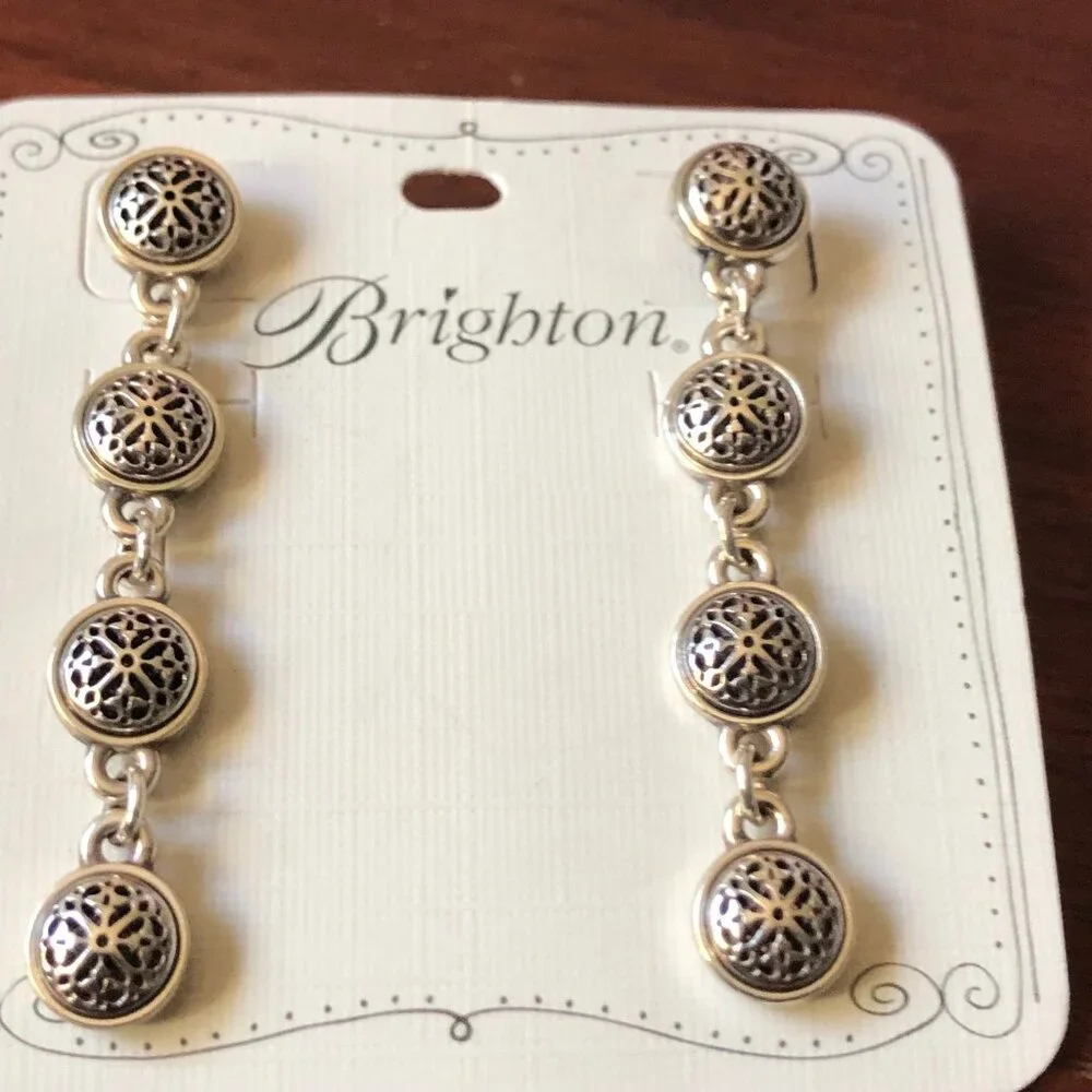 Brighton Silver and Gold Earrings - Picture 4 of 6